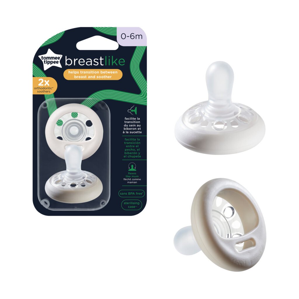 Tommee Tippee Closer To Nature Breast Like Soother, Pack of 2, (0-6 months)