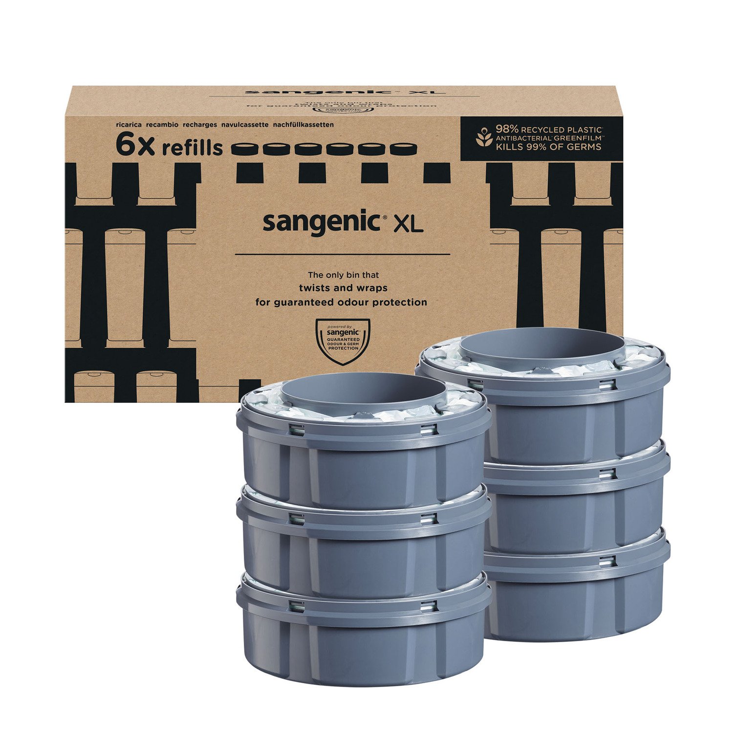 SANGENIC XL CASSETTE 6PK REFILL UK