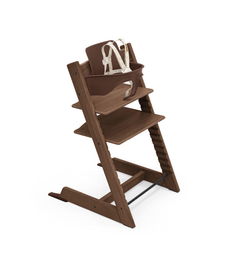 Stokke Tripp Trapp High Chair Serene Pink with Tripp Trapp Baby Set