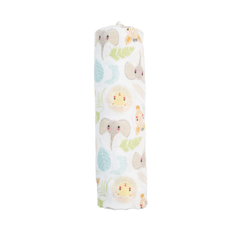LJ095 - JungleCottonSwaddle - MAIN IMAGE