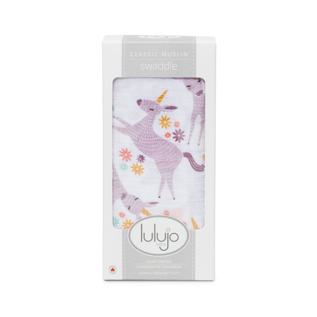 Muslin Swaddle XL- Modern Unicorn
