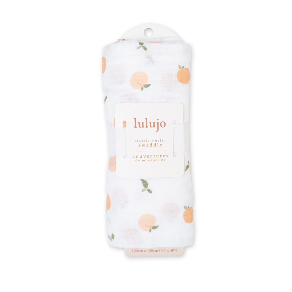Muslin Swaddle L  (100cm x 100cm) - Peaches