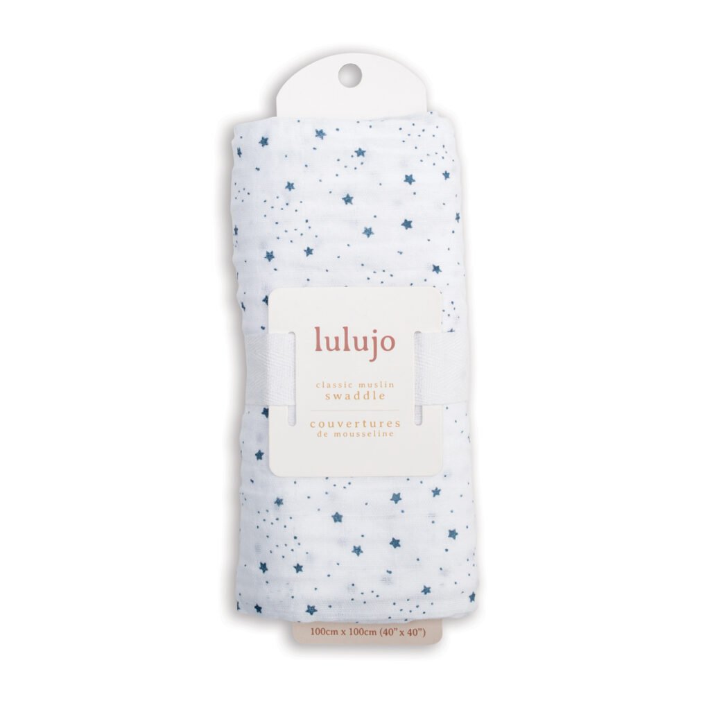 Muslin Swaddle L  (100cm x 100cm) - Stars