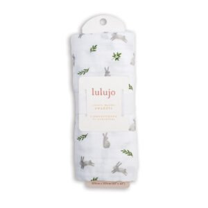 Muslin Swaddle L  (100cm x 100cm) - Bunnies