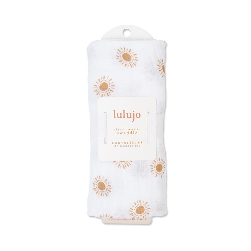 Muslin Swaddle L  (100cm x 100cm)- Suns