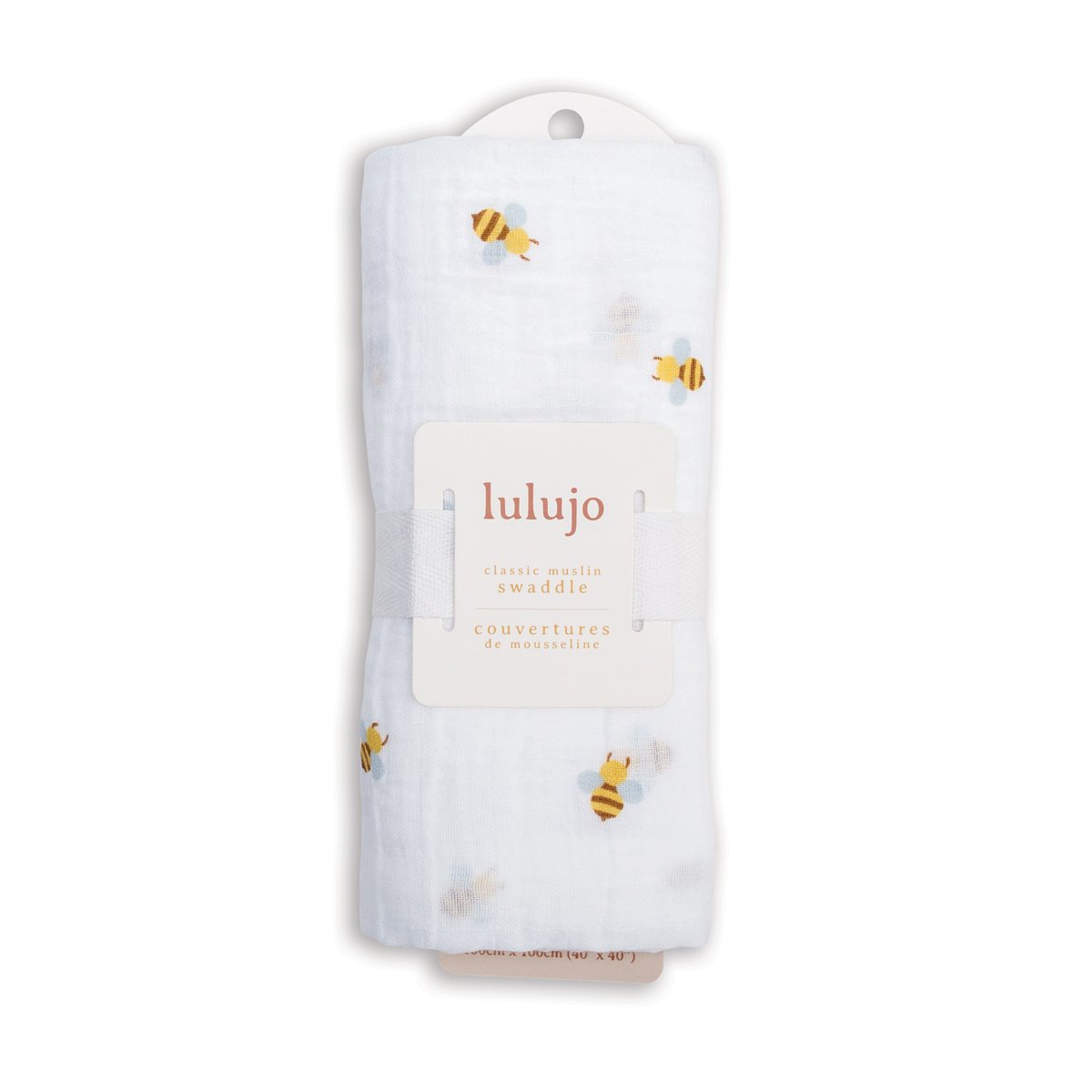 Muslin Swaddle L (100cm x 100cm)- Bees
