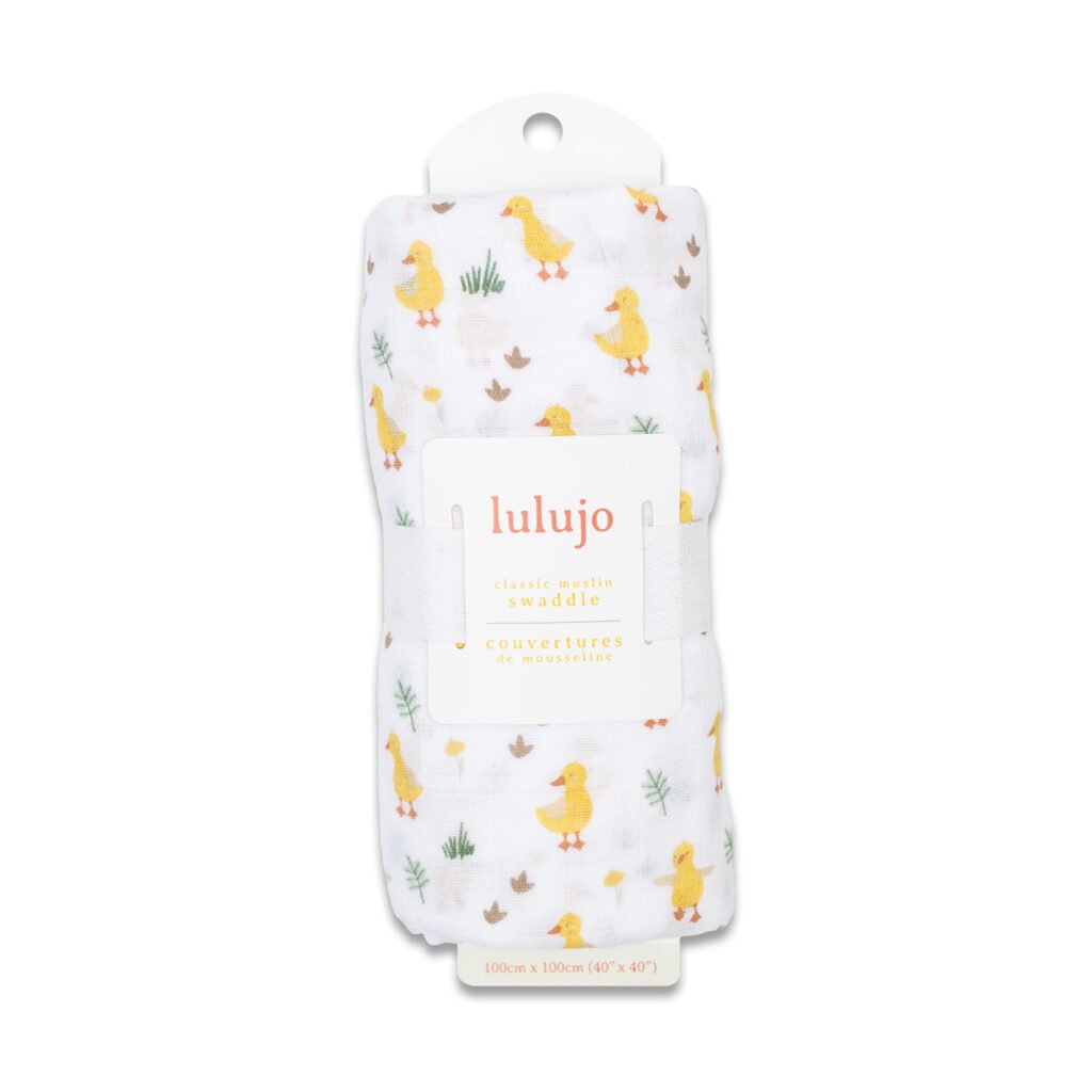 Muslin Swaddle L (100cm x 100cm) - Ducks