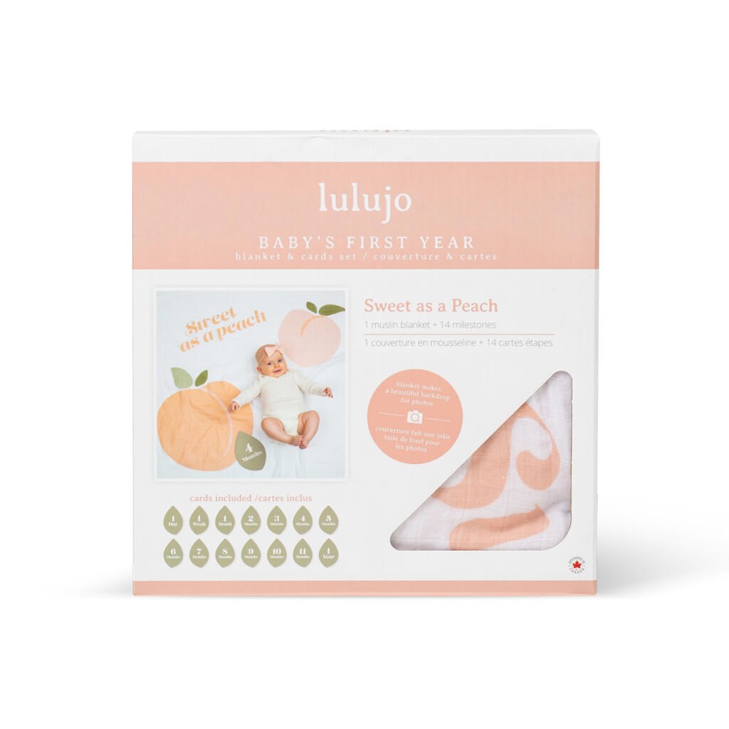 Baby's First Year™ Blanket & Cards Set - Sweet as a Peach