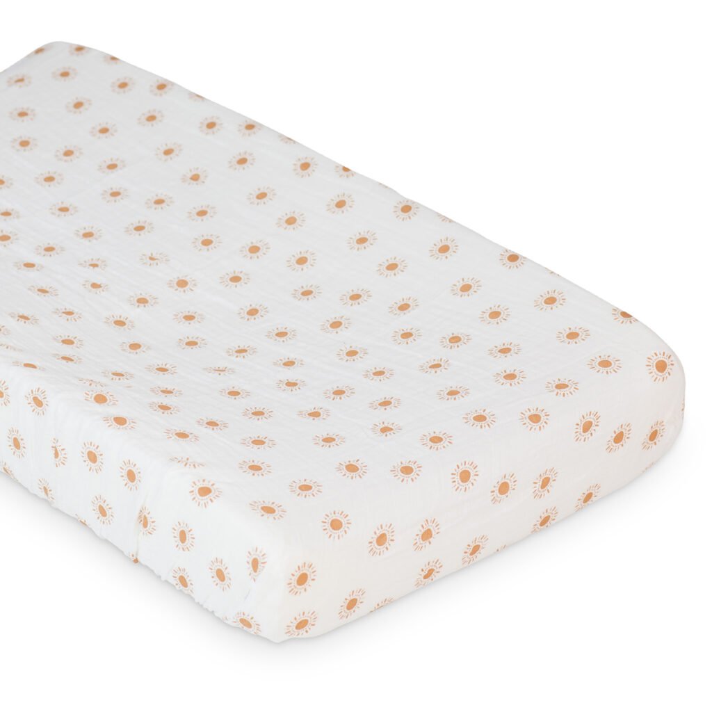 Muslin Change Pad Cover (80cm x 40cm) - Suns