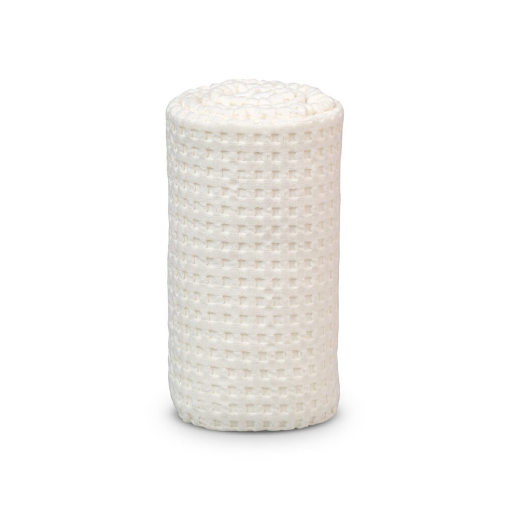 Waffle Blanket (100cm x 80cm) - Cream Vanilla