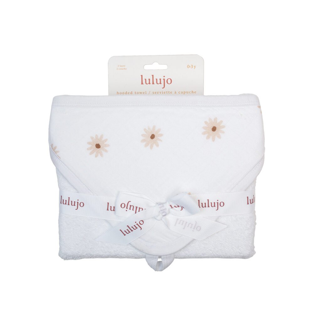 Baby Hooded Towel - Daisies