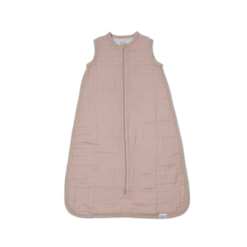 100% Cotton Muslin Sleep sack - Sand - Size L (12-18 months)