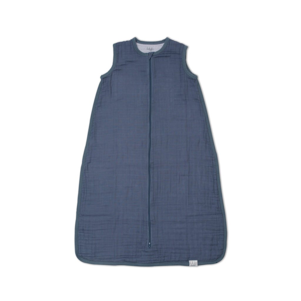 100% Cotton Muslin Sleep sack - Navy Night - Size L (12-18 Months)