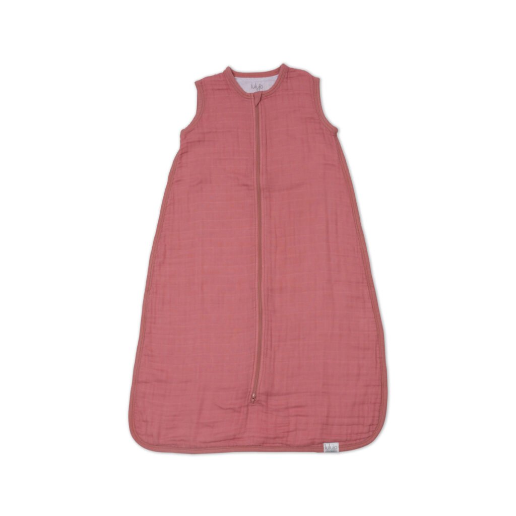 100% Cotton Muslin Sleep sack - Rose - Size L (12 - 18 months)