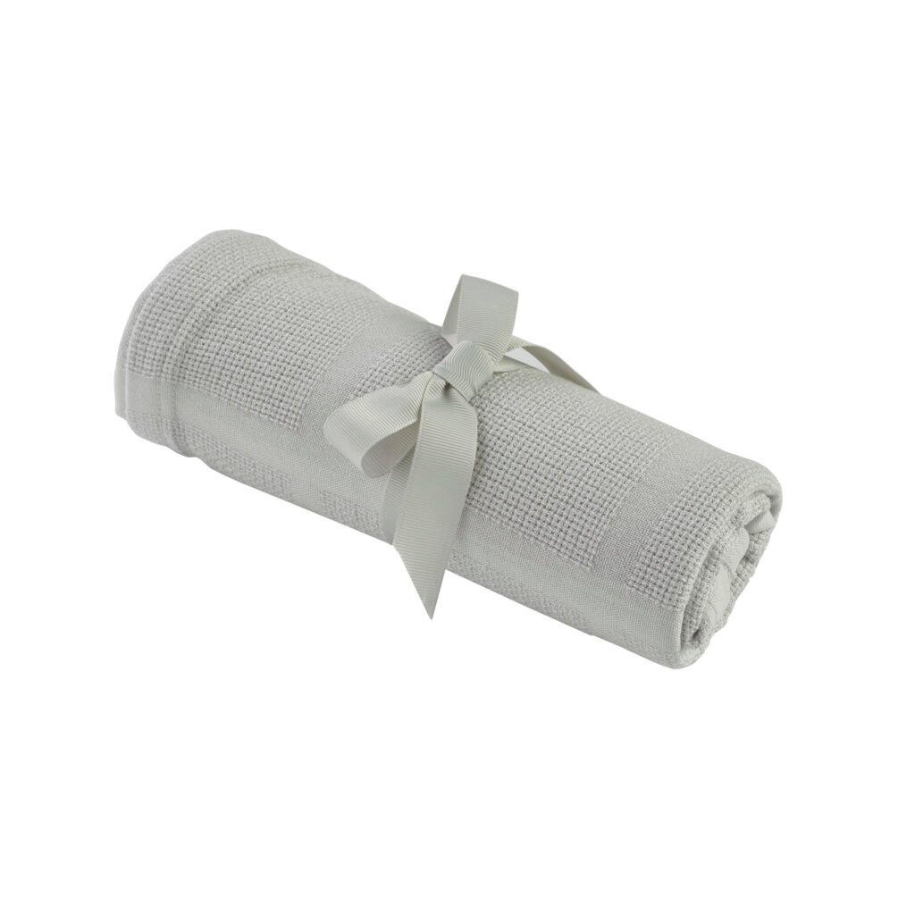 Grey Bamboo Cellular Blanket