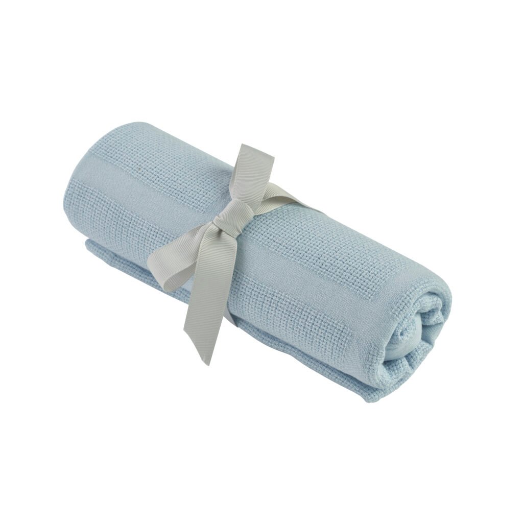 Blue Bamboo Cellular Blanket