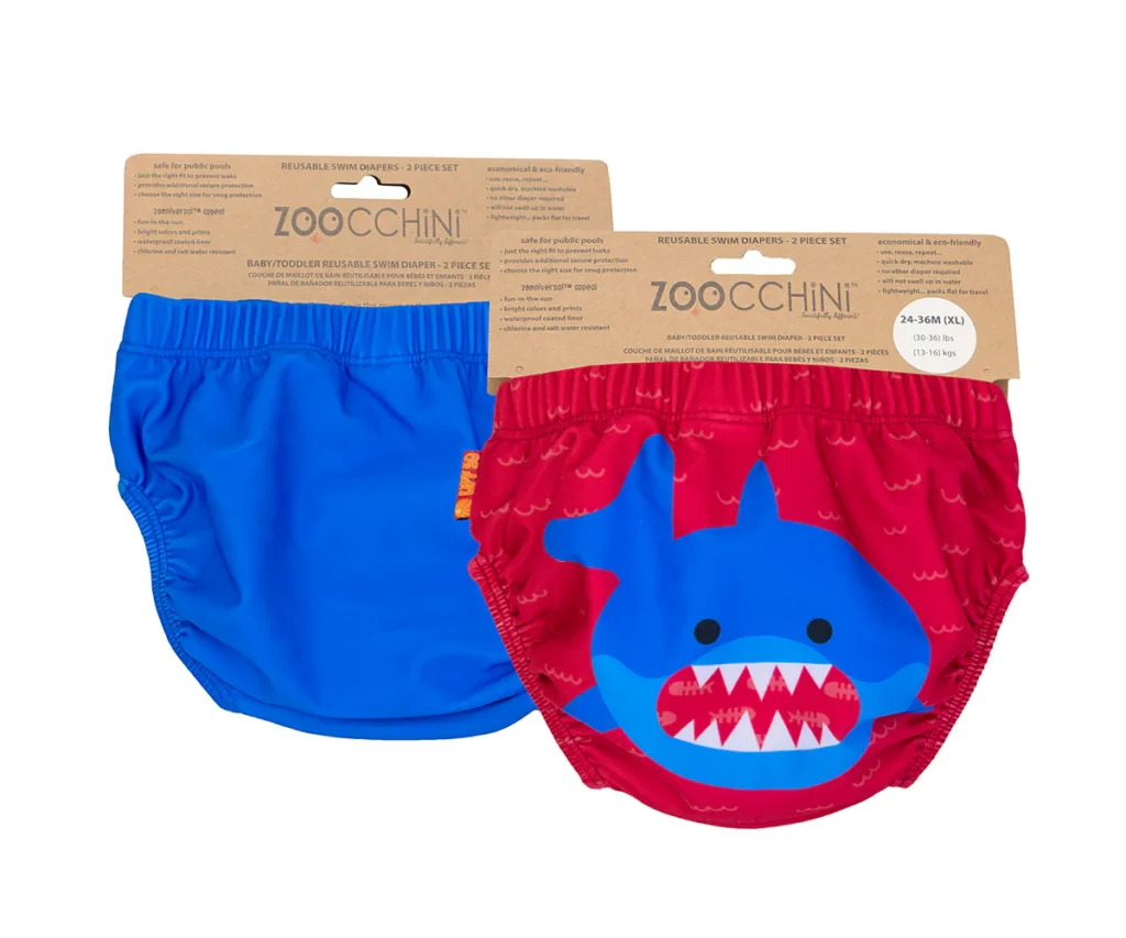 Reusable Swim Diaper Set (2 pcs) - Sherman the Shark