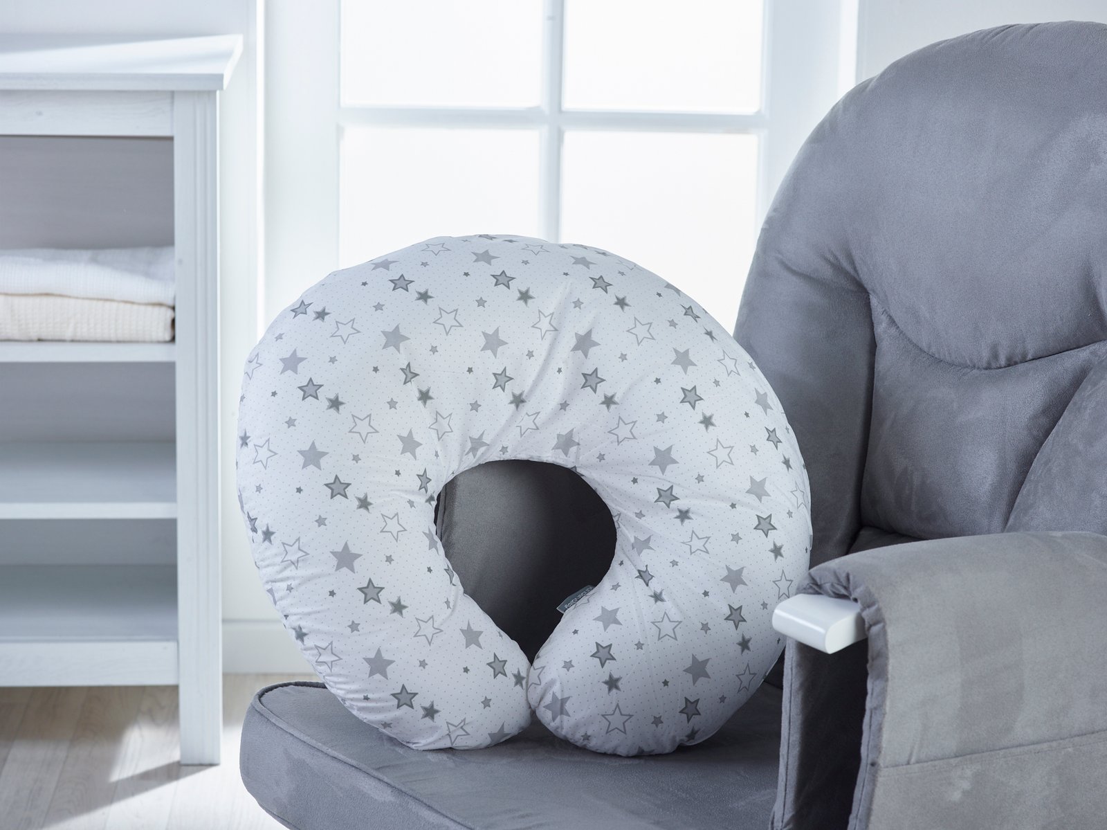 Silver Star Donut Pillow