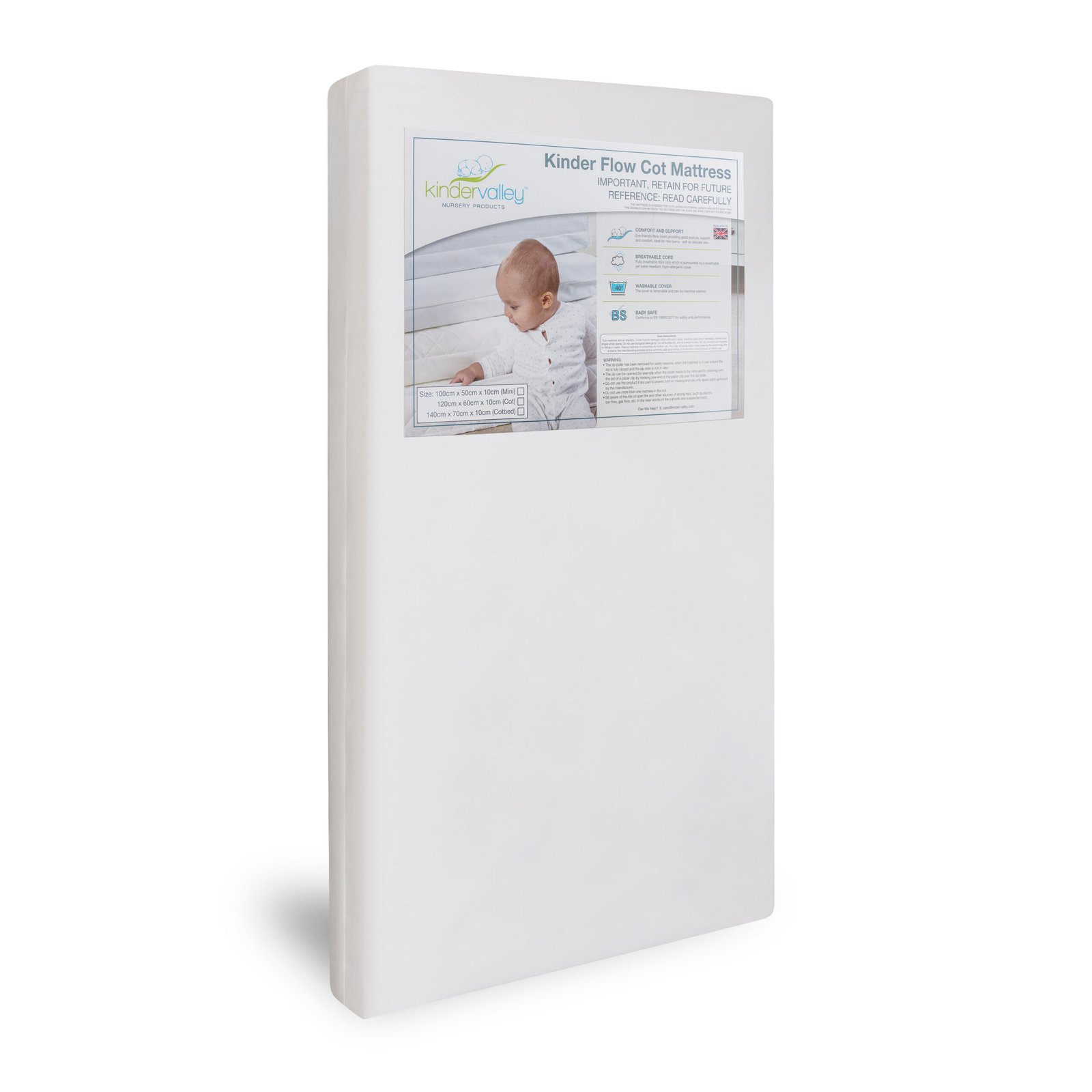 Kinder Flow 100cm x 50cm Mattress Compact Cot