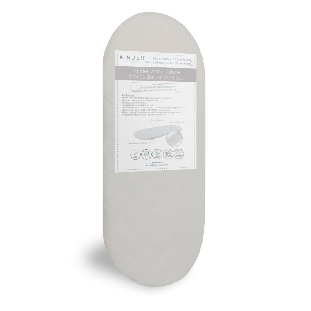 Palm Moses Basket Mattress72cmx26.5cmx2.5cm