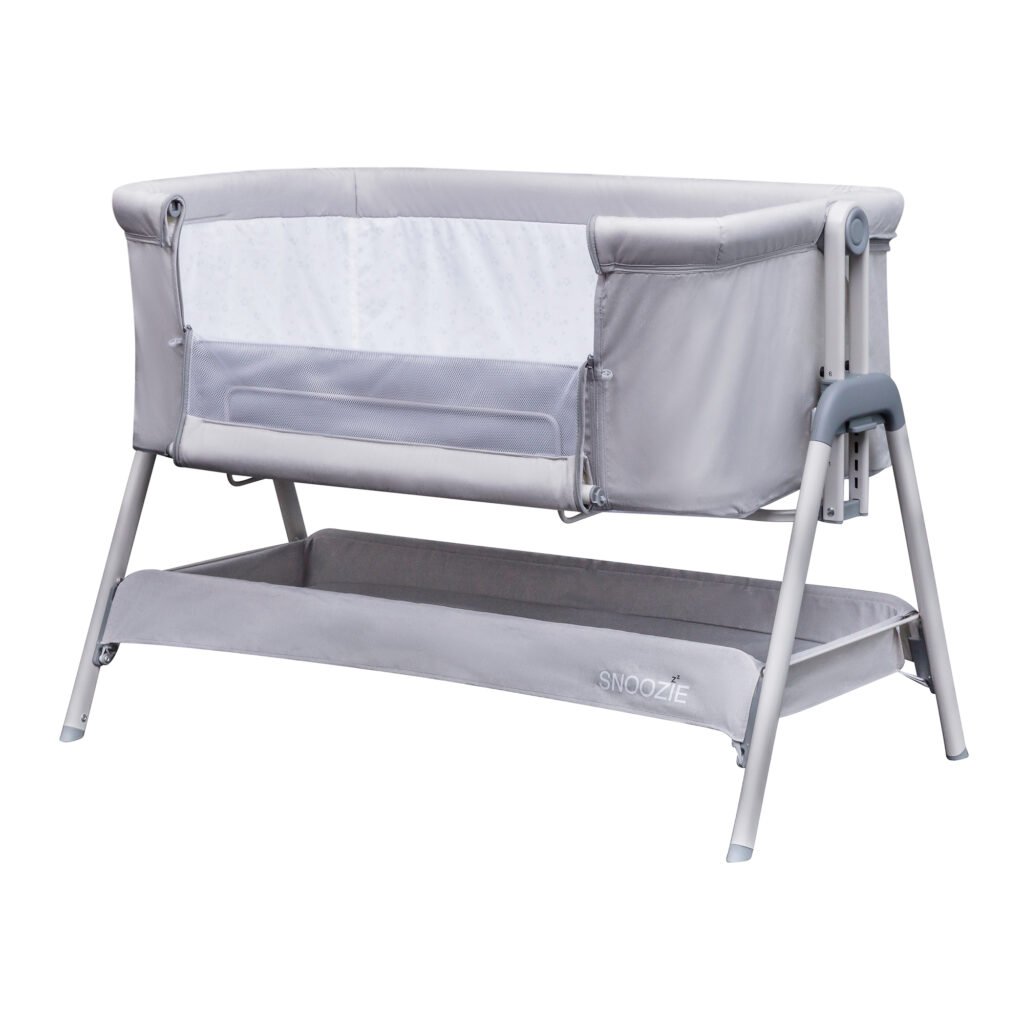 Snoozie Bedside Crib Antartica Grey