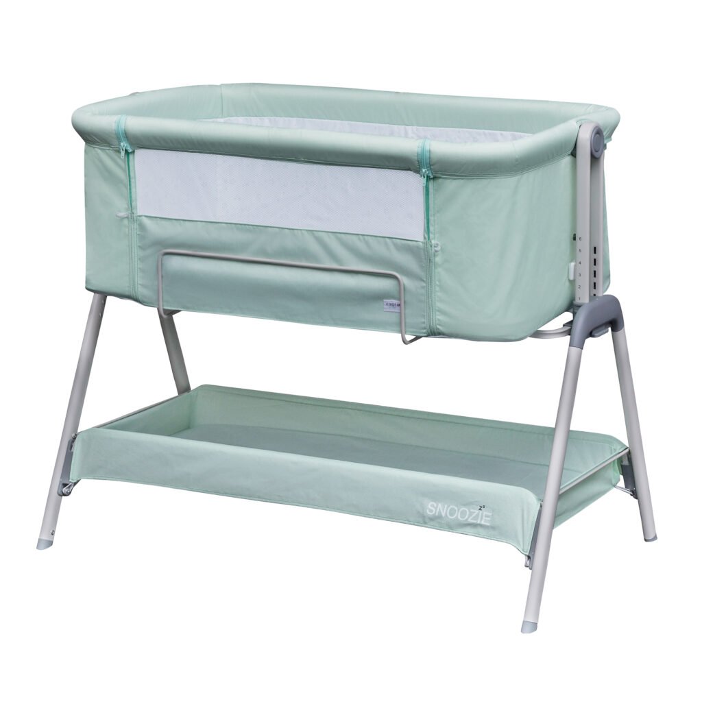 Snoozie Bedside Crib Misty Jade