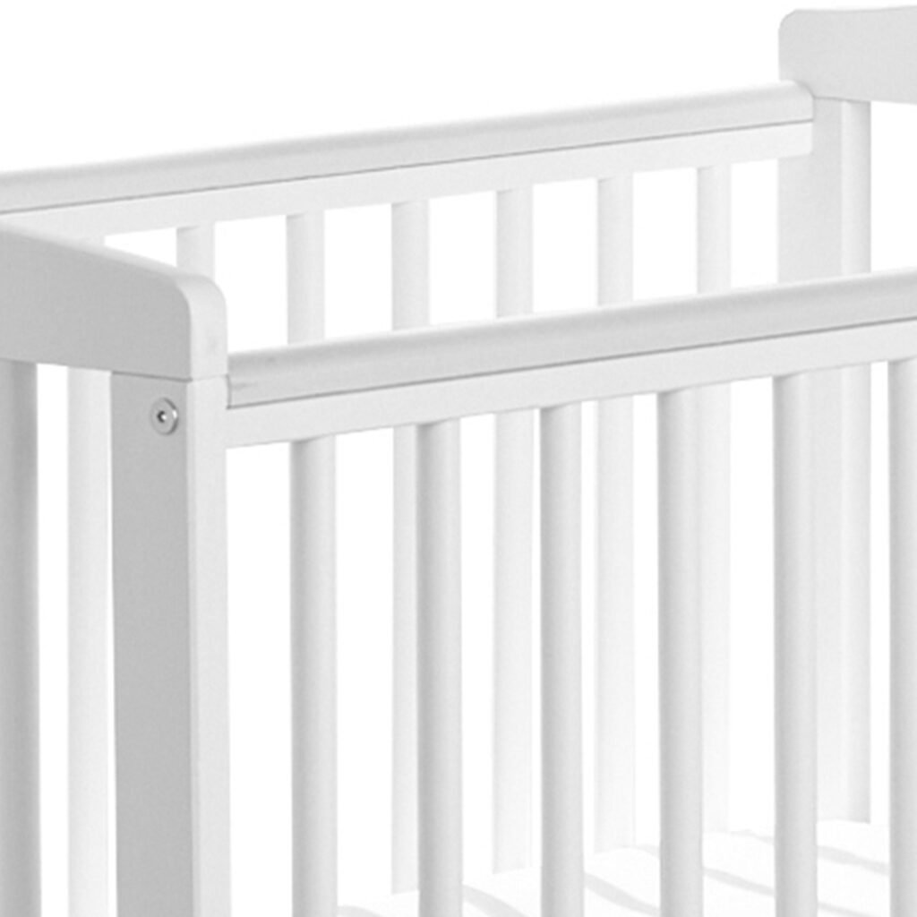 Sydney Compact Cot White with Kinder Flow Mattress