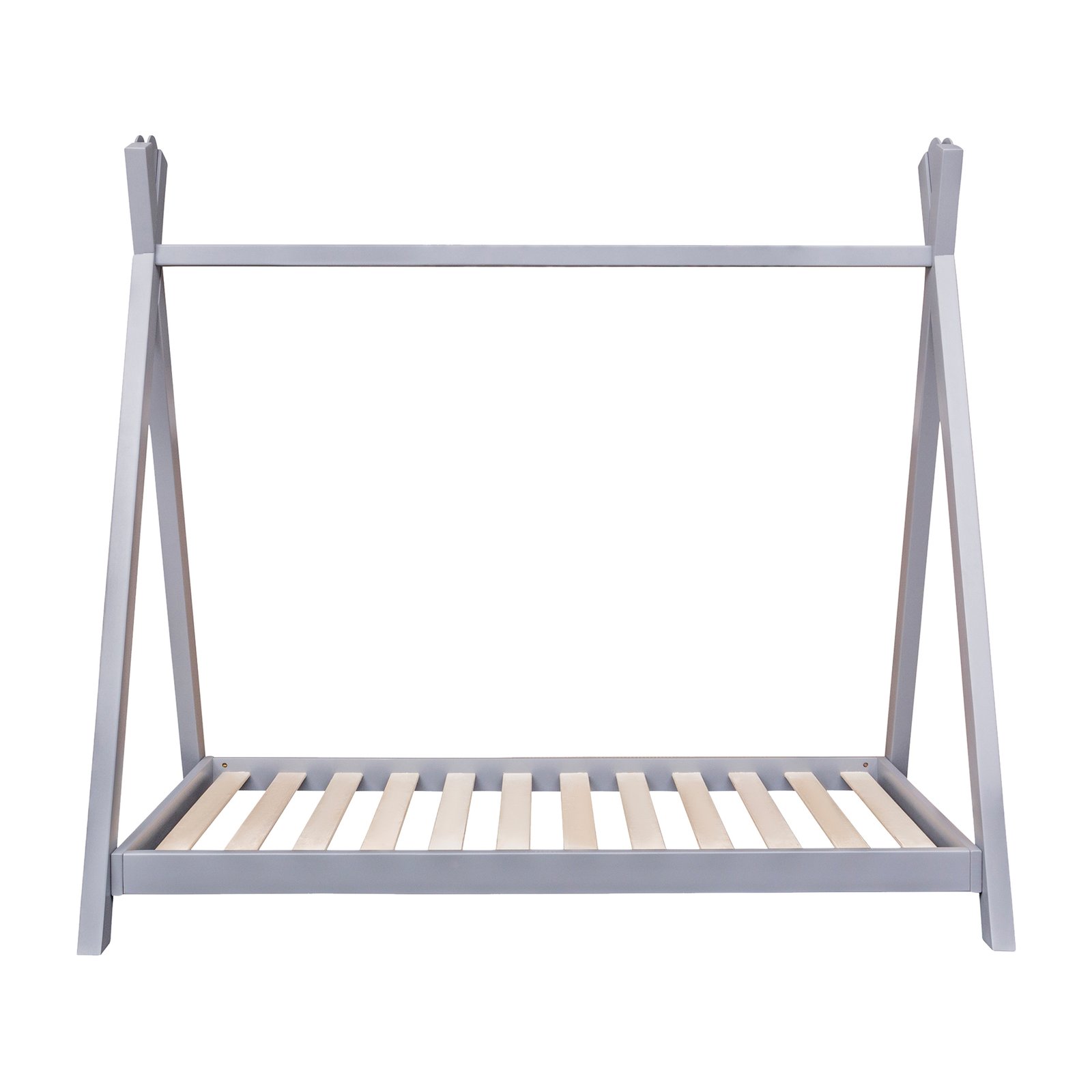 Teepee Toddler Bed Grey Pocket Sprung Mattress