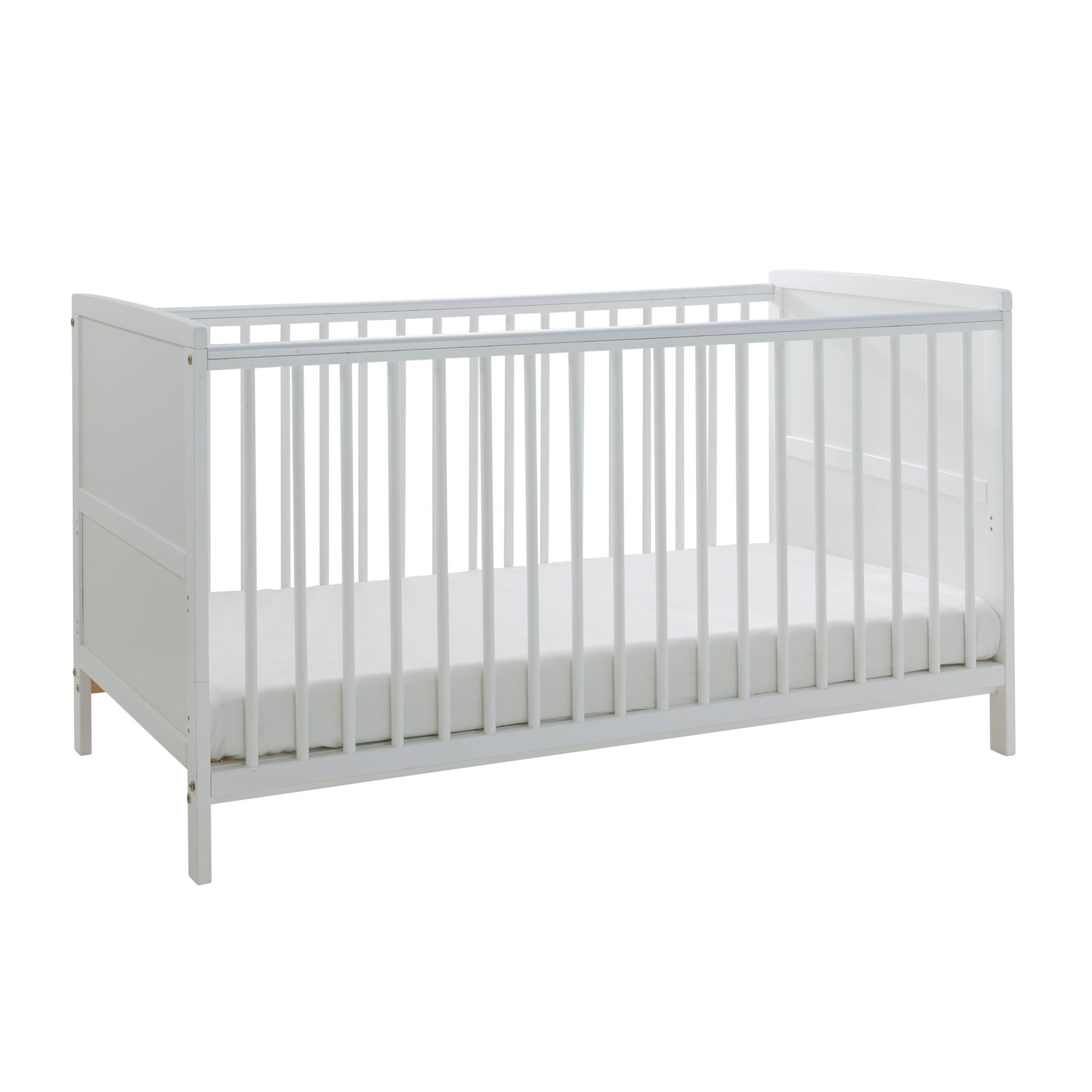 Sydney Cotbed White with Spring Mattress