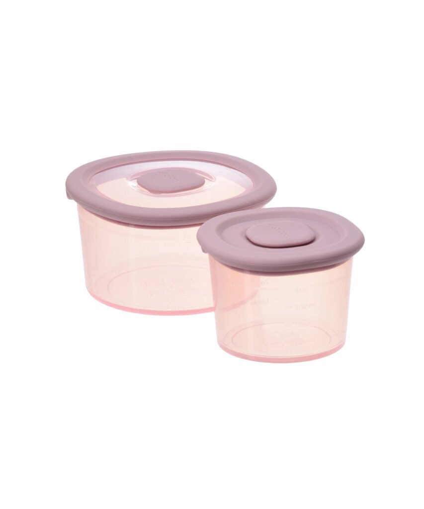 Set of 2 Silicone Baby Food Containers (Other Colors Available)