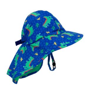 UPF50+ Cape Sunhat - Dinosaur