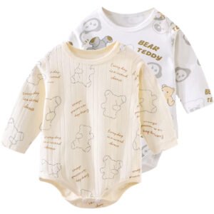 Kinder Valley Printed Bodysuit/onesie Set - full sleeve