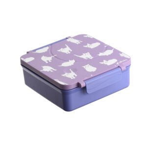Purple Cats Insulated Lunch Box