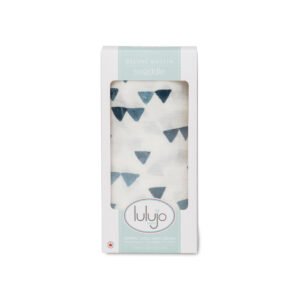 Bamboo Swaddle - Navy Triangles