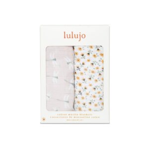 2-pack Cotton Swaddles - Vintage Floral & Dragonfly