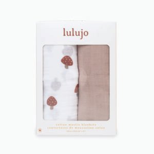 2-pack Cotton Swaddles - Mushroom & Sand