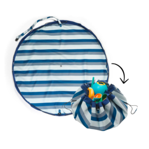 Play & Go - Outdoor Playmat and Storage bag - Blue Green Stripes