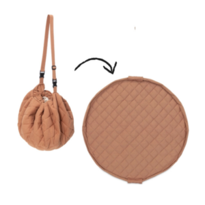 Playmat & Storage Bag - Tawny Brown Organic Babymat