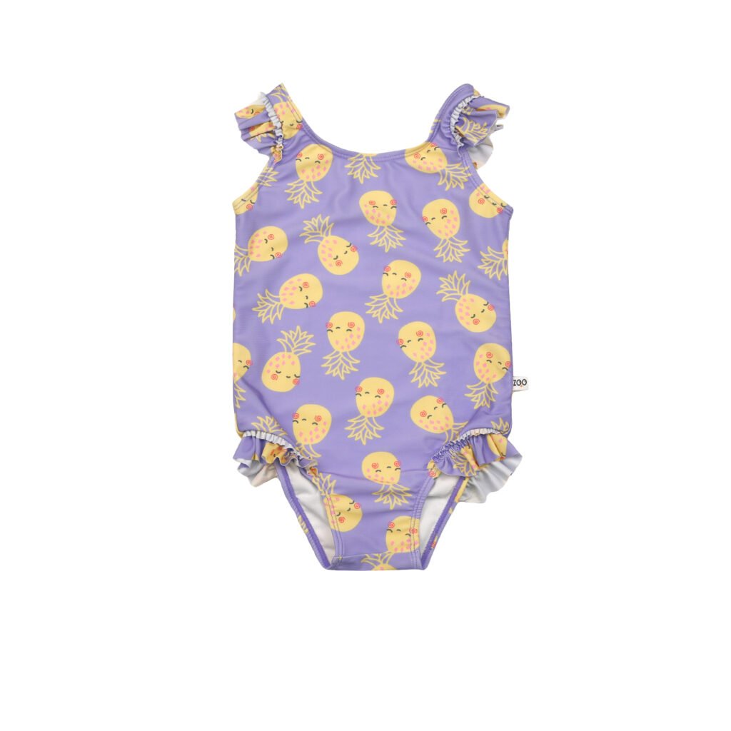 Ruffled Swimsuit - Pineapple
