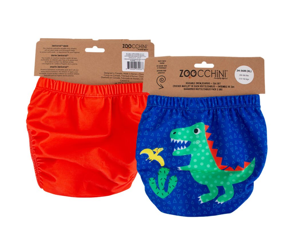 Reusable Swim Diaper Set ( 2 pcs) - Devin the Dinosaur