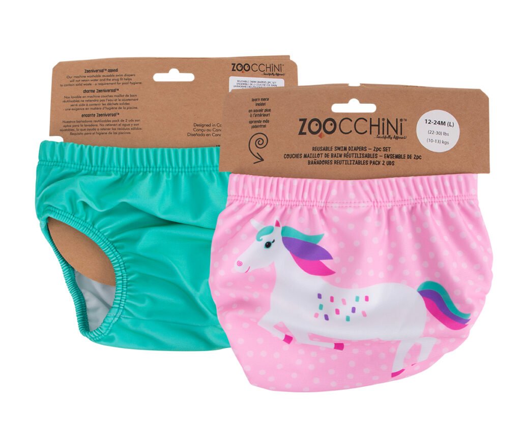 Reusable Swim Diaper Set ( 2 pcs) - Una the Unicorn