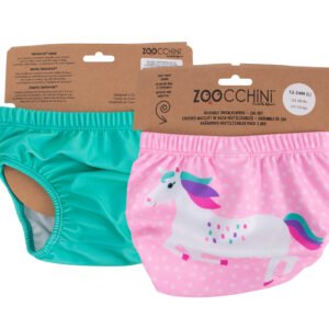 Reusable Swim Diaper Set ( 2 pcs) - Una the Unicorn