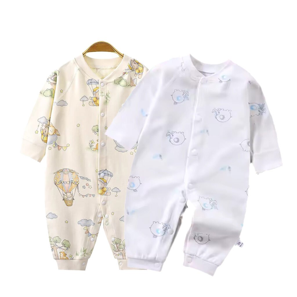 ballon & pink bunny romper full sleeve