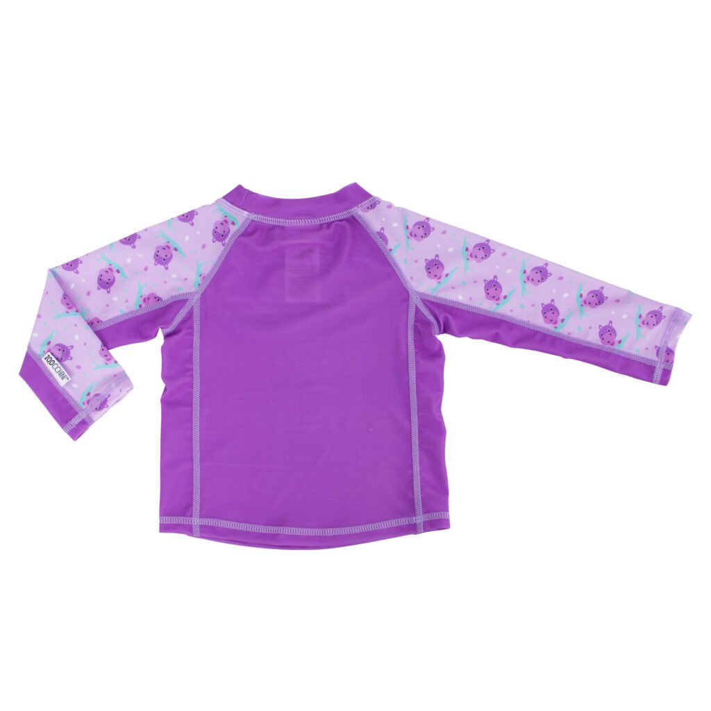 Baby Rash Guard Long Sleeved Swim Top - Harper the Hippo