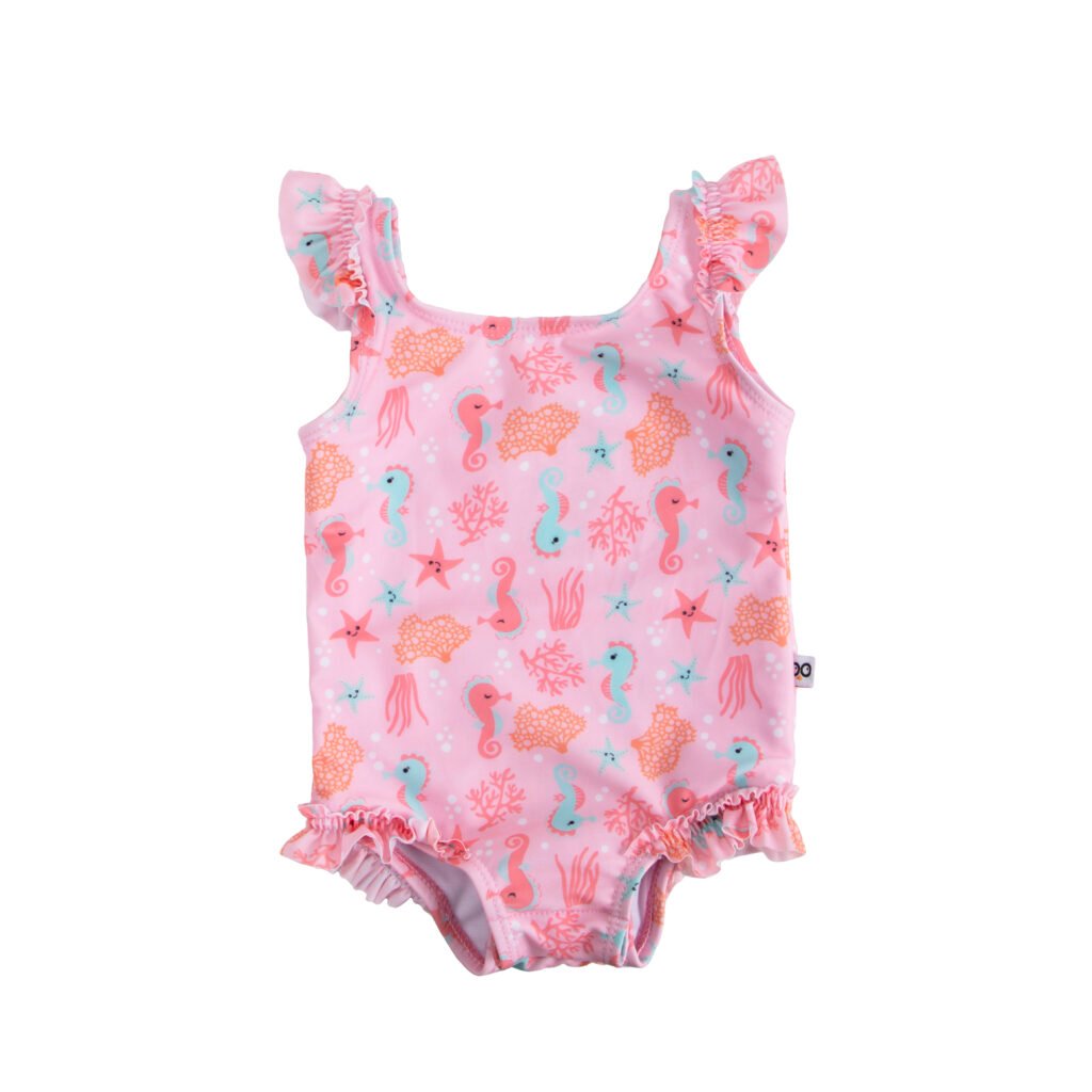 Ruffled Swimsuit - Seahorse