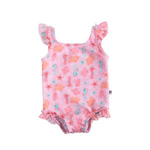 Ruffled Swimsuit - Seahorse