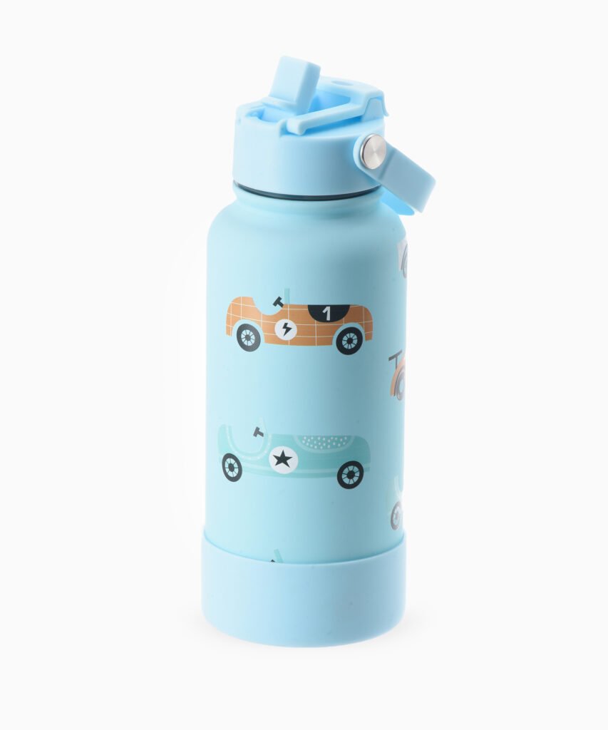 Blue Cars Leak-Proof Water Bottle – 1000 ML