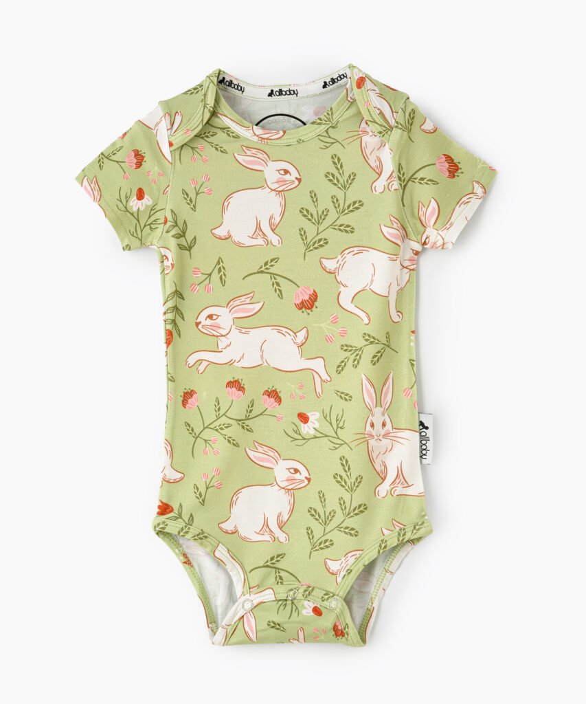 AllBaby - Bunny Olive Bodysuit