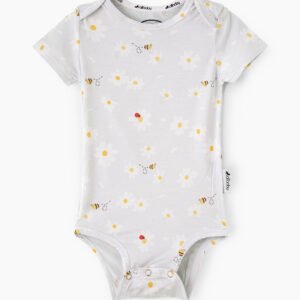 ALLBABY- Daisy Bee Meadow Bodysuit short sleeve