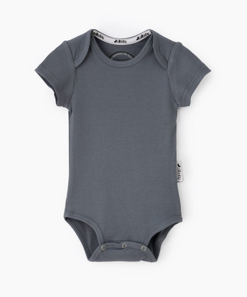 AllBaby - Baby Romper Charcoal Blue Bodysuite